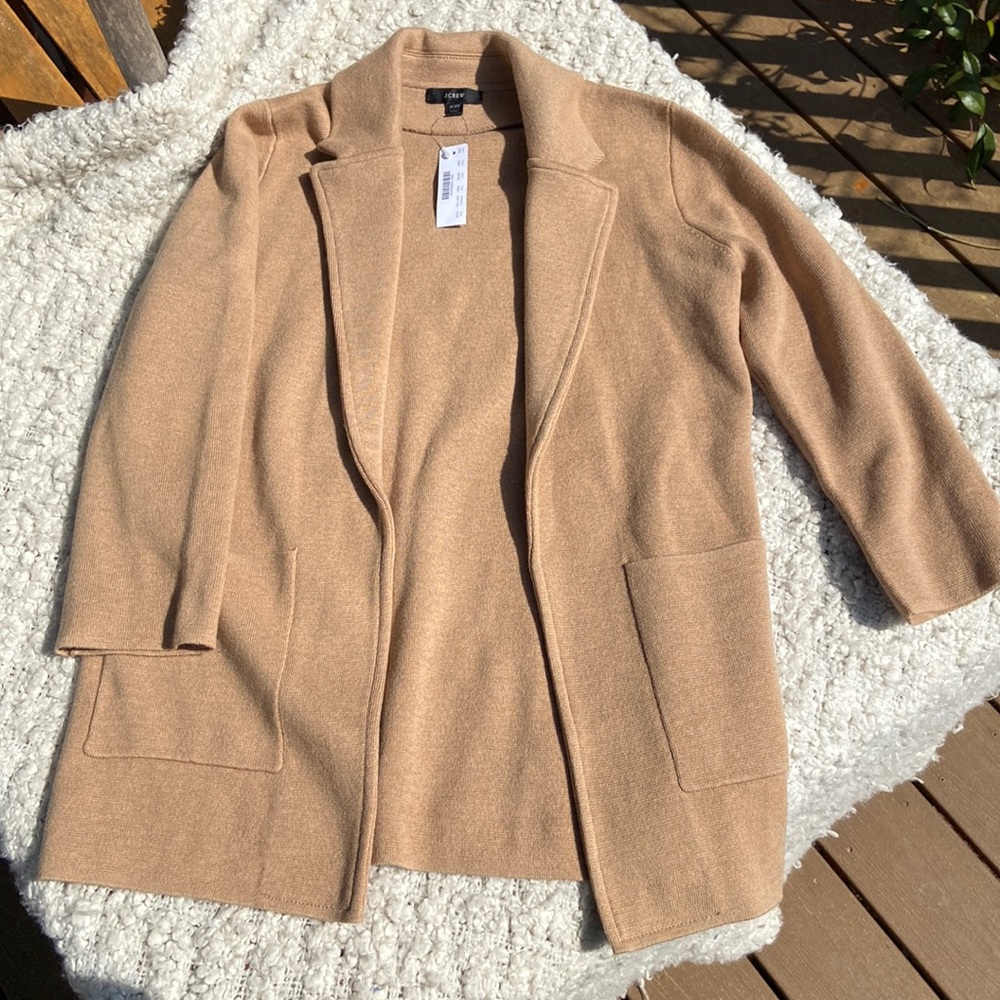 NWT J. Crew Tan Cardigan